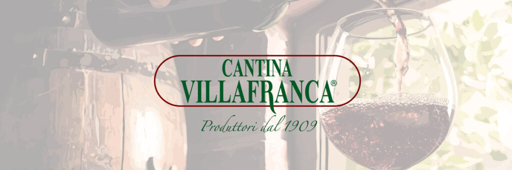 Flaschen Wein von Cantina Villafranca für den Hausgebrauch.